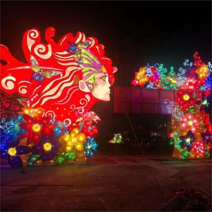 Outdoor Traditional Led Flower Lanterns